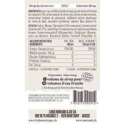 Sirop citron vert