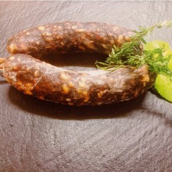 Saucisse séchée aux bolets