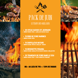 Pack de juin, le temps des grillades