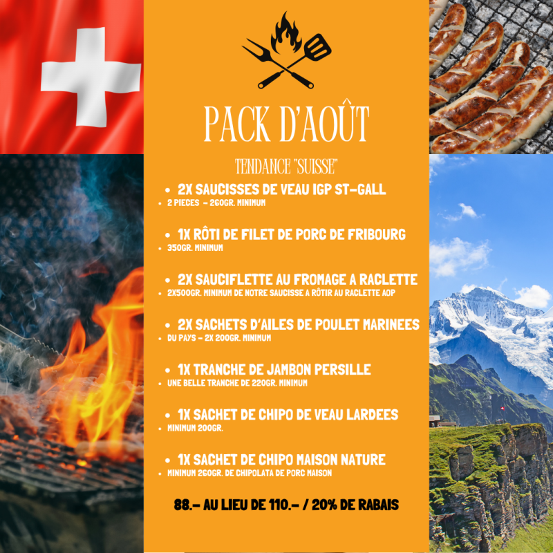 Pack d'août "Tendance Suisse" Pack d'août "Tendance Suisse"