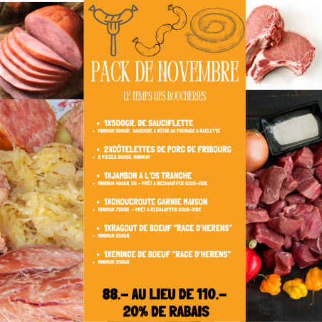 Pack de novembre, le temps des boucheries