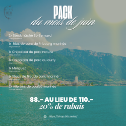 Le Pack de Juin 20% de rabais