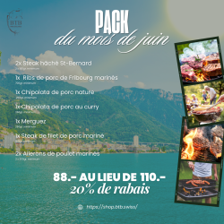 Le Pack de Juin 20% de rabais