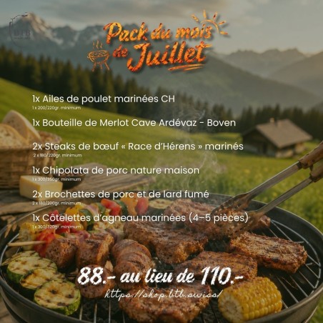 Le Pack de Juillet 20% de rabais